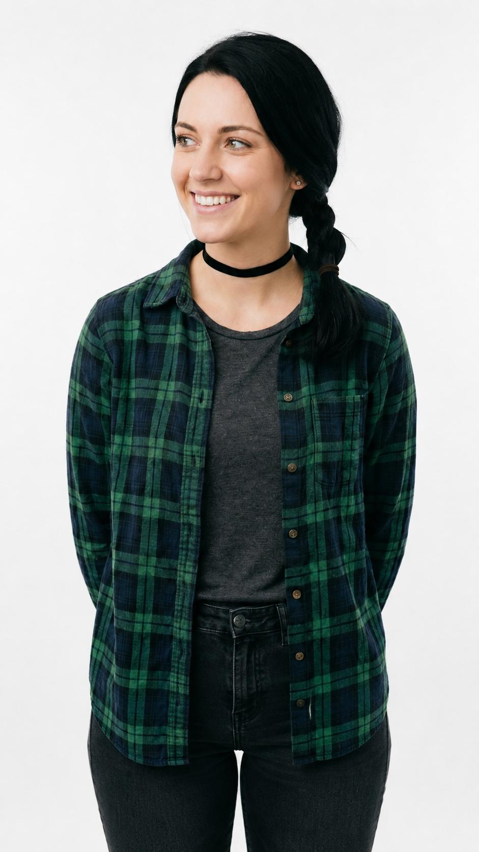 Woman Turning Her Head to the Left
