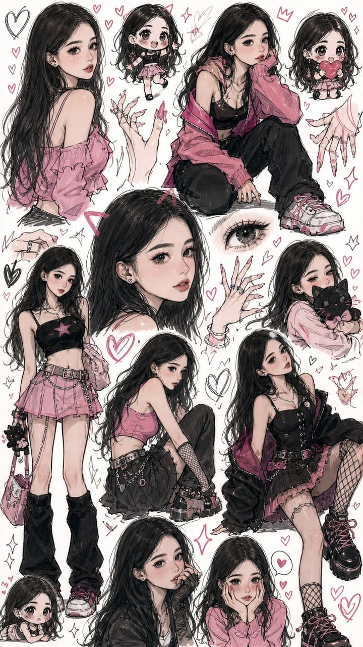 Chaotic Fan Art Sketchbook Page