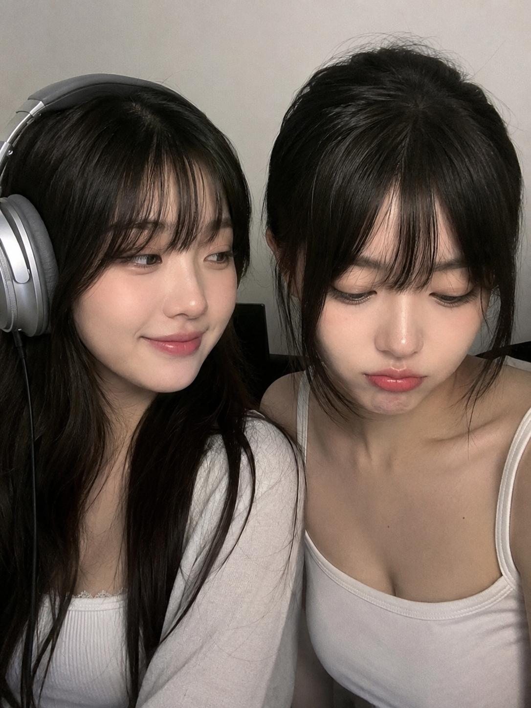 Dual Portrait with Headphones
