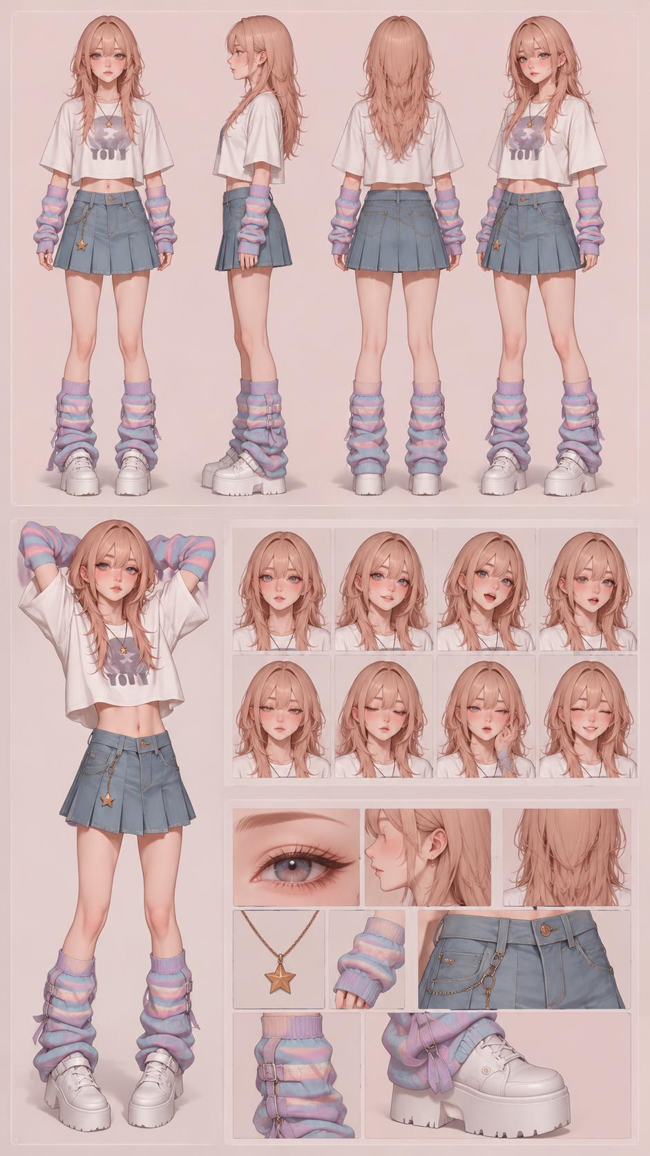 Detailed Character Reference Sheet