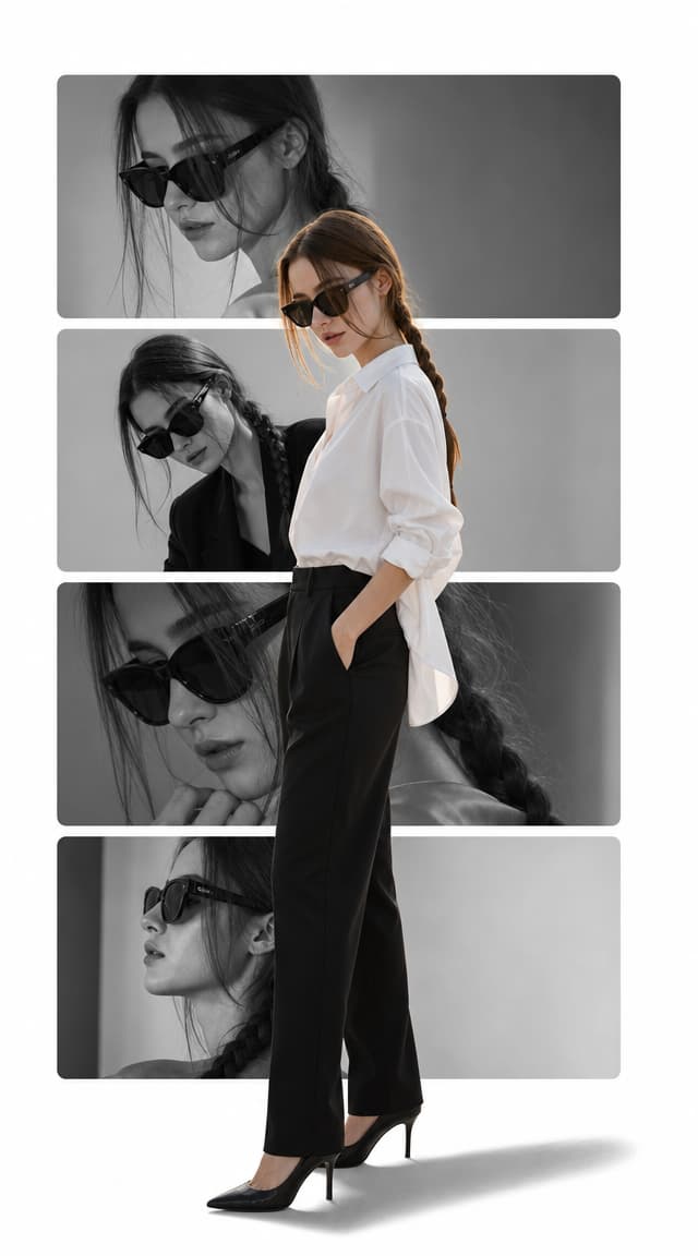 Modern Fashion Collage Poster Design